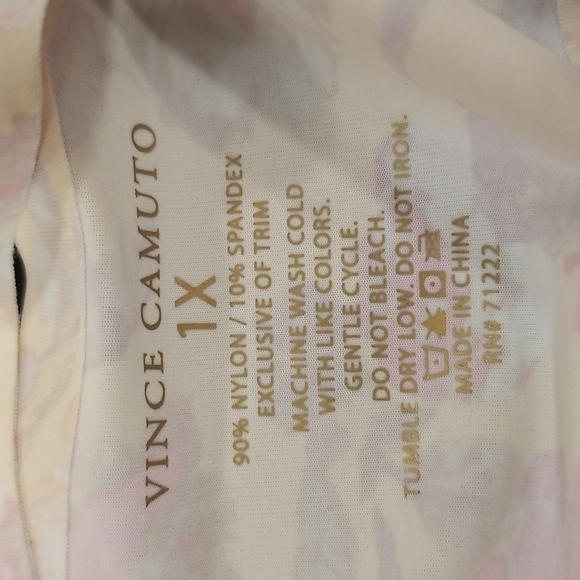 💕VINCE CAMUTO💕 Lounge Bralettes ~ Cream Floral & Solid Mauve Pink 1X NWT - Picture 10 of 10